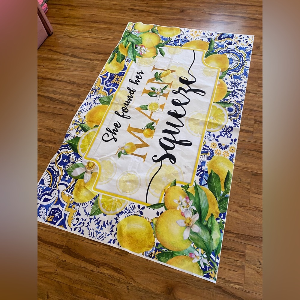 Lemon wedding shower decor